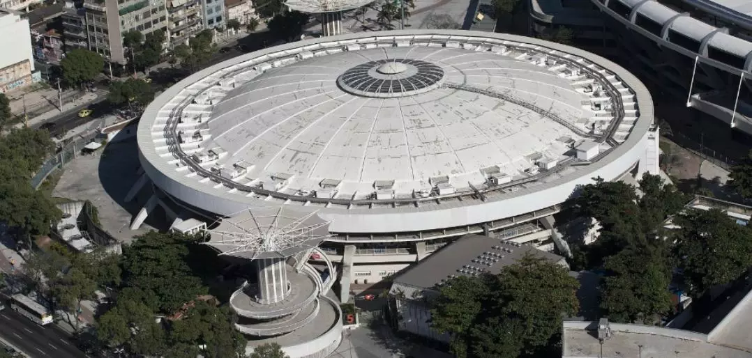 Visão aérea do Maracanãzinho